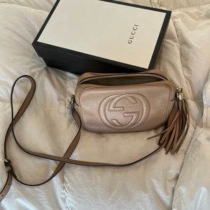 GUCCI soho disco bag - beige
